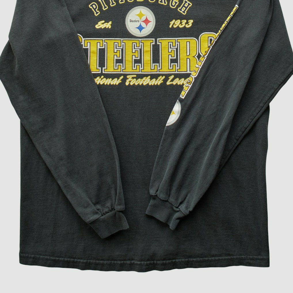 Pittsburgh Steelers NFL 2000s Long Sleeve T-shirt Charcoal Vintage | Fanatics