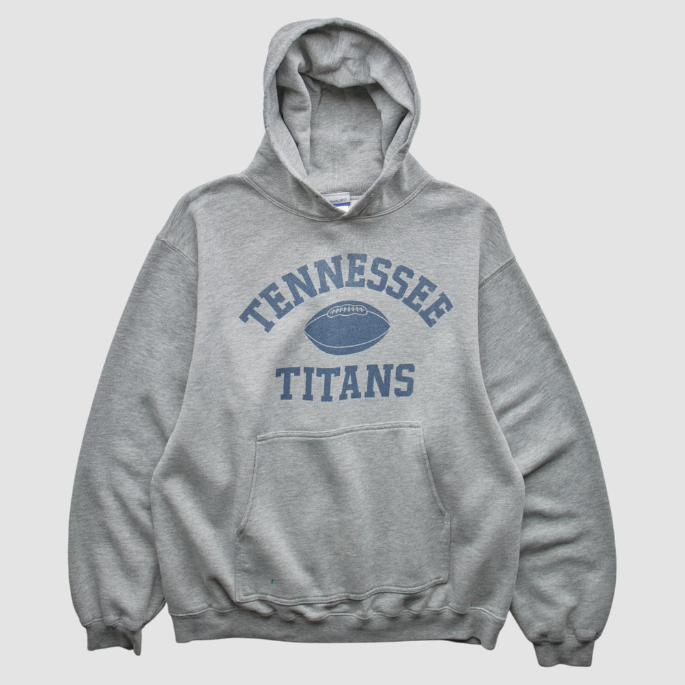 Tennessee Titans Reebok 2000s Hooded Pullover Sweatshirt Heather Gray Vintage | Fanatics