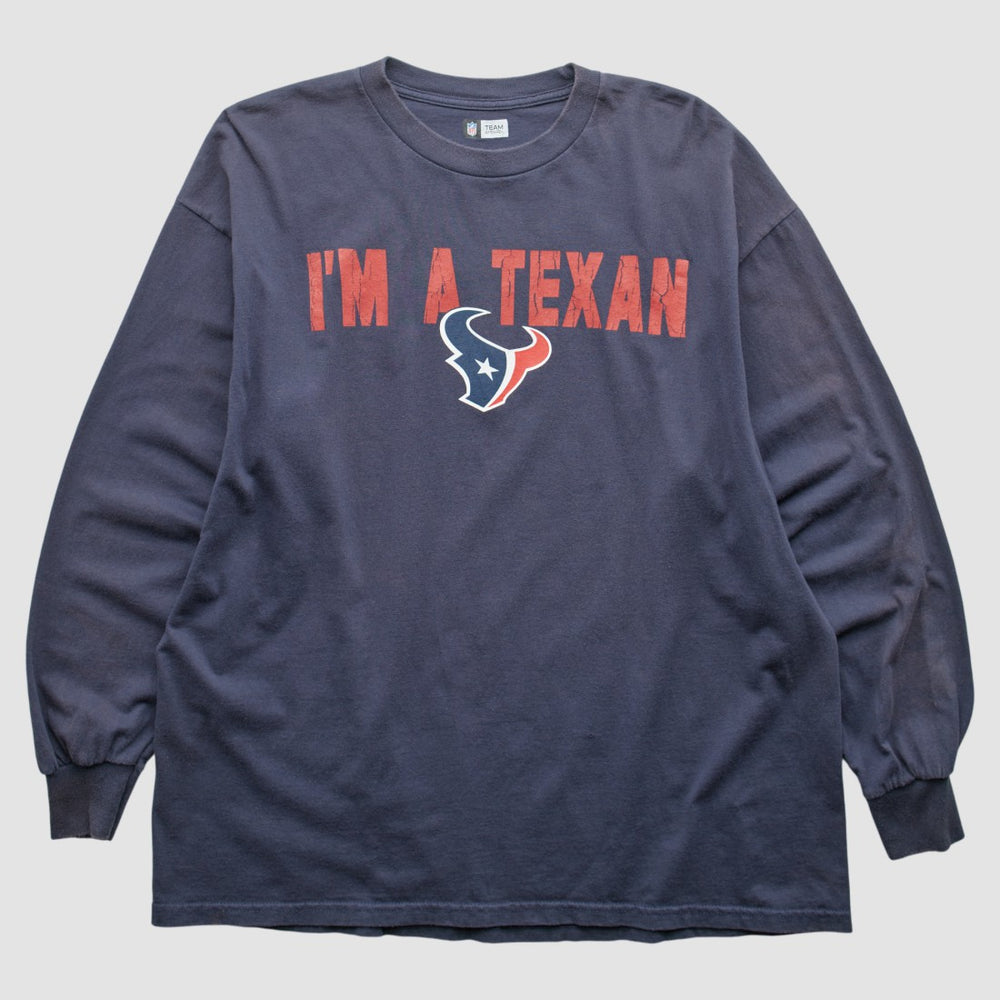 Houston Texans NFL 2010s Long Sleeve T-shirt Navy Vintage | Fanatics