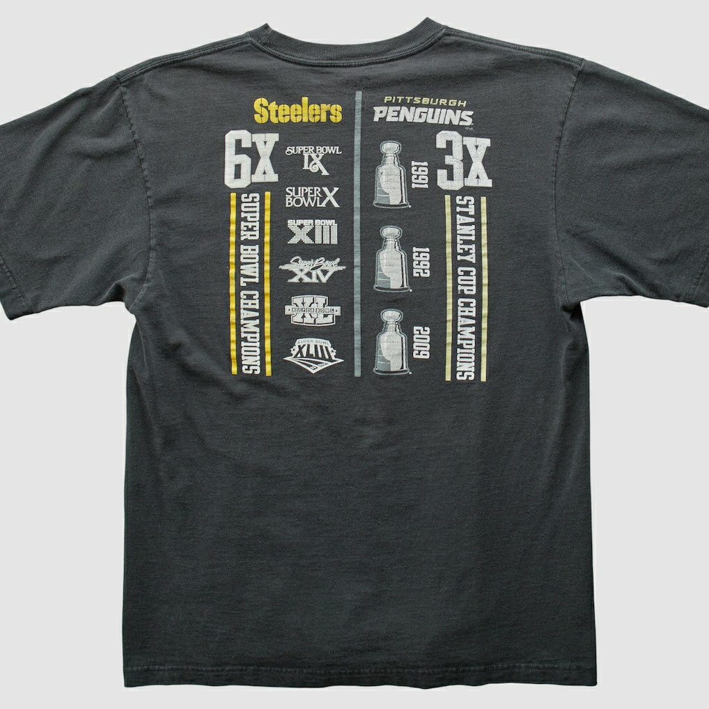 Pittsburgh Steelers Reebok 2009 T-shirt Charcoal Vintage | Fanatics