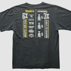 Pittsburgh Steelers Reebok 2009 T-shirt Charcoal Vintage | Fanatics