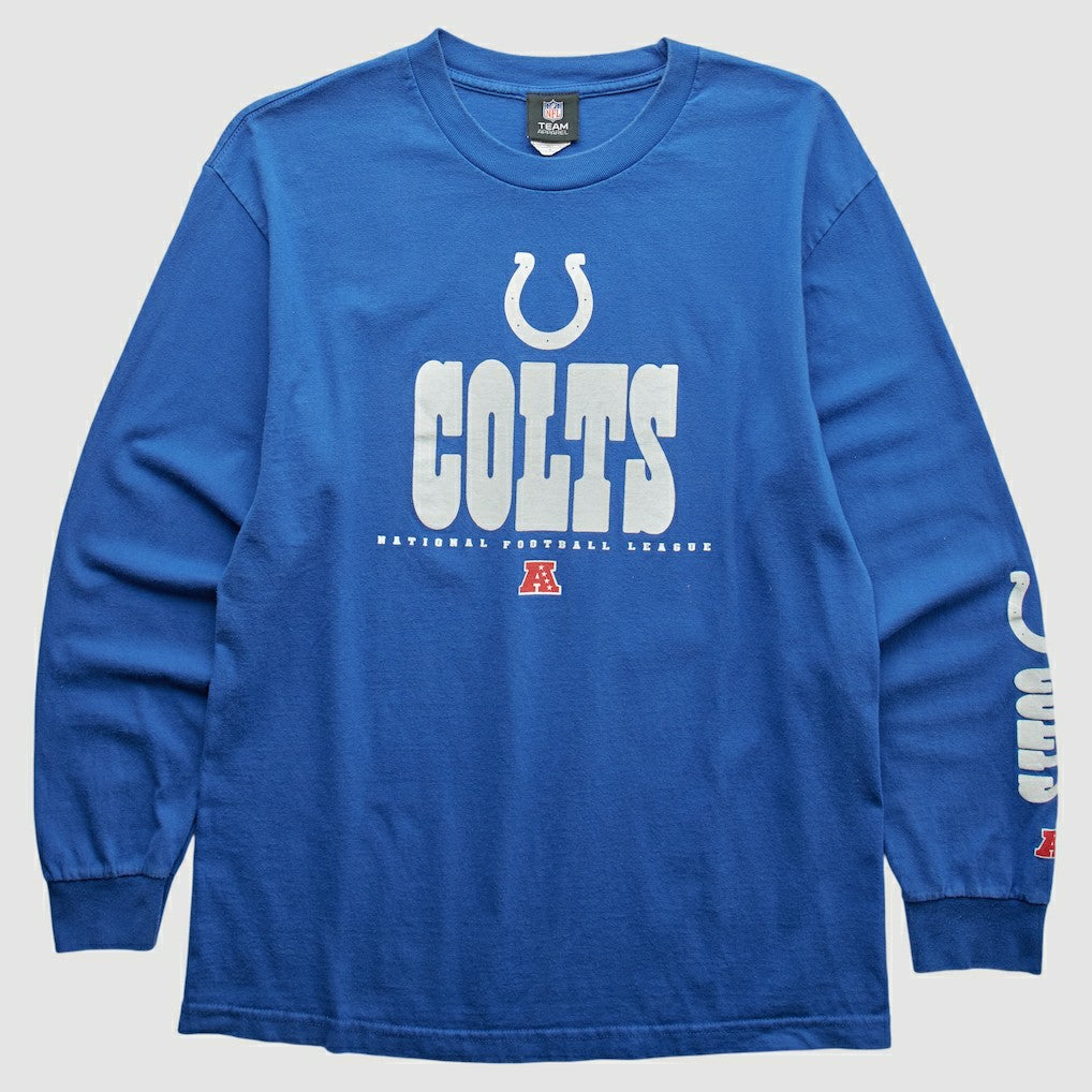 Indianapolis Colts NFL 2010s Long Sleeve T-shirt Blue Vintage | Fanatics