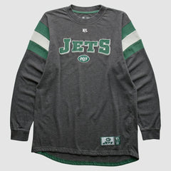 New York Jets NFL 2010s Long Sleeve T-shirt Gray Vintage | Fanatics