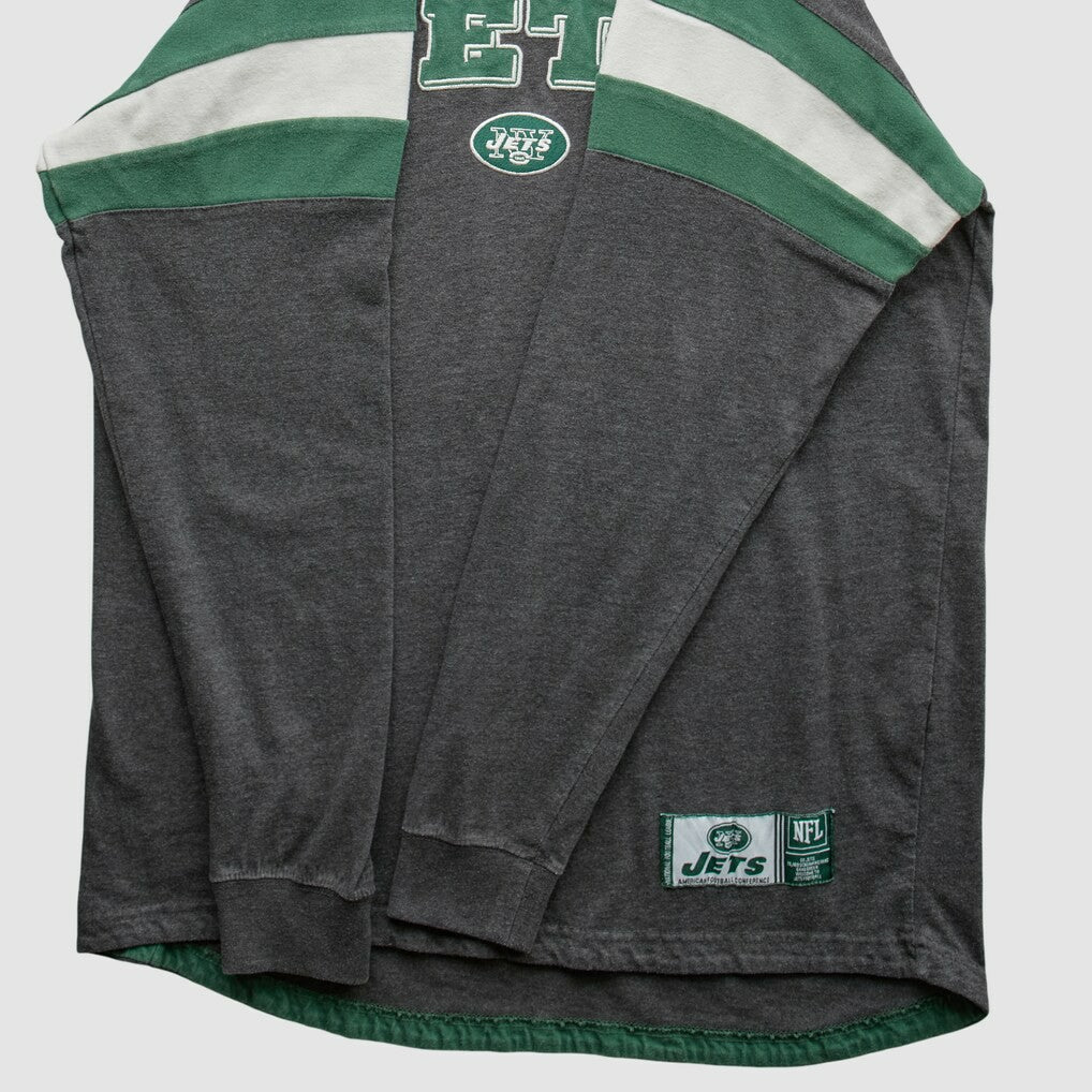New York Jets NFL 2010s Long Sleeve T-shirt Gray Vintage | Fanatics
