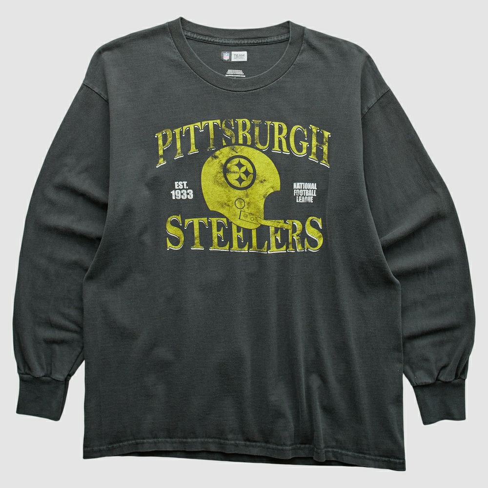 Pittsburgh Steelers NFL 2010s Long Sleeve T-shirt Charcoal Vintage | Fanatics