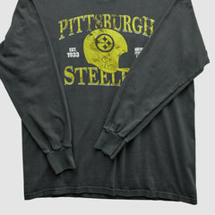 Pittsburgh Steelers NFL 2010s Long Sleeve T-shirt Charcoal Vintage | Fanatics