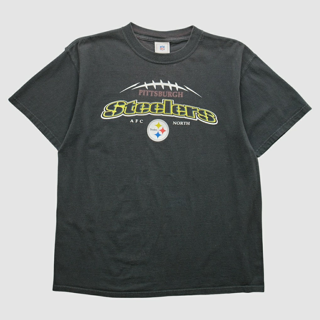 Pittsburgh Steelers 2000s T-shirt Black Vintage | Fanatics