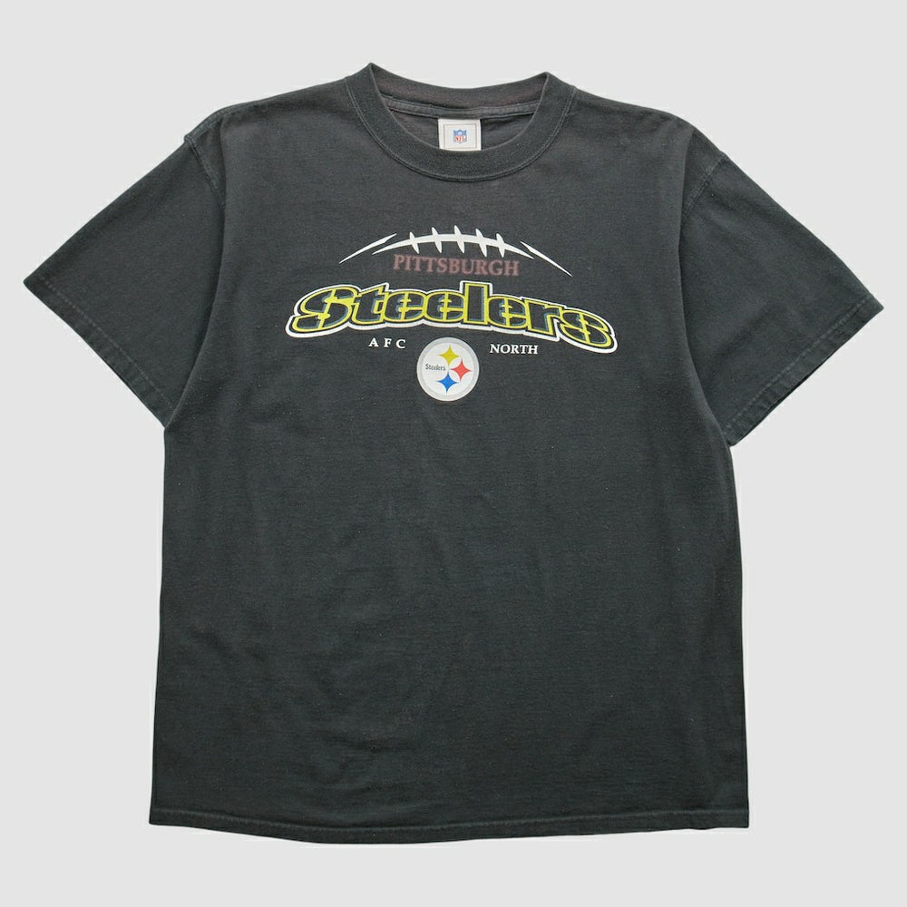 Pittsburgh Steelers 2000s T-shirt Black Vintage | Fanatics