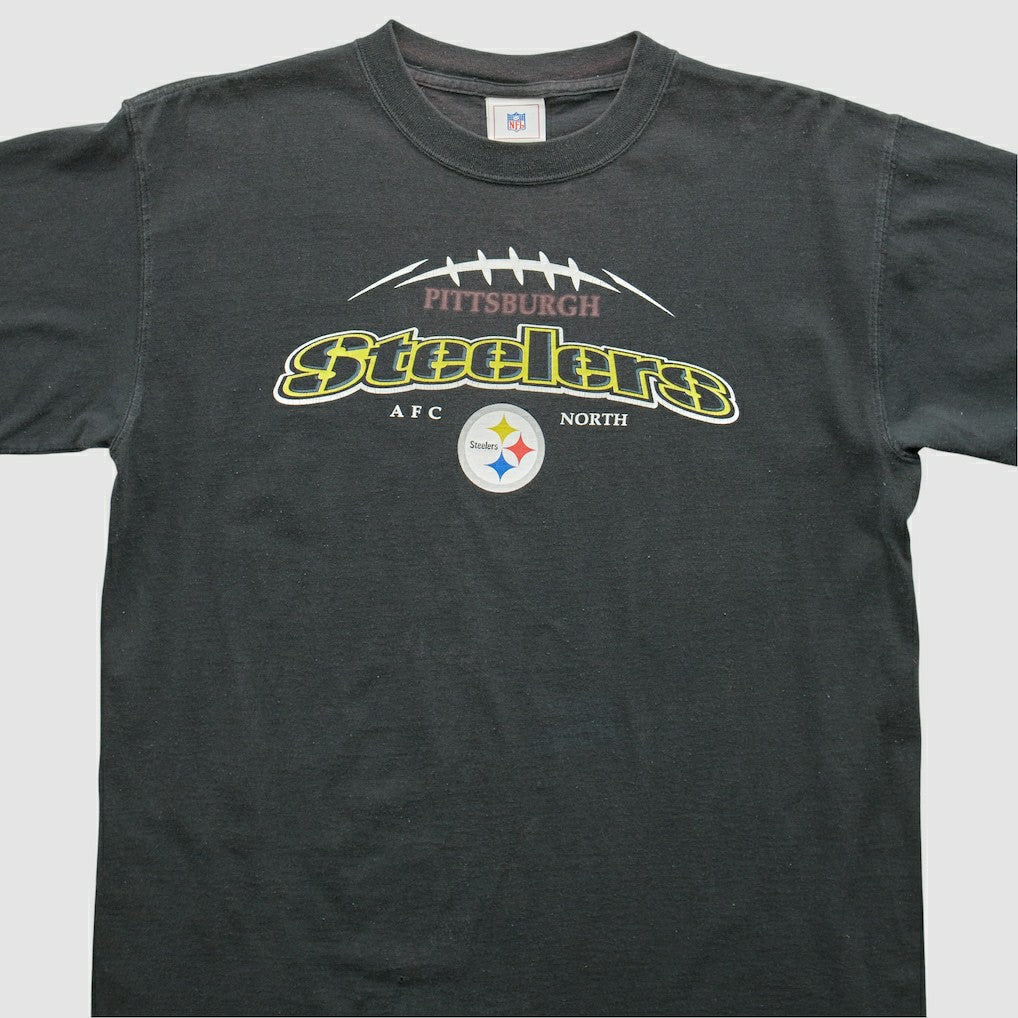 Pittsburgh Steelers 2000s T-shirt Black Vintage | Fanatics