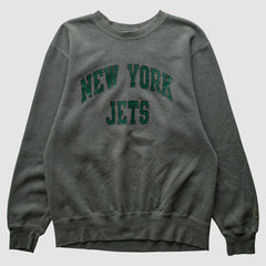 New York Jets Champion 2000s Pullover Sweatshirt Charcoal Vintage | Fanatics