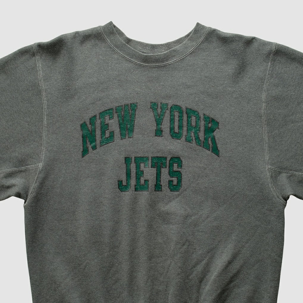New York Jets Champion 2000s Pullover Sweatshirt Charcoal Vintage | Fanatics
