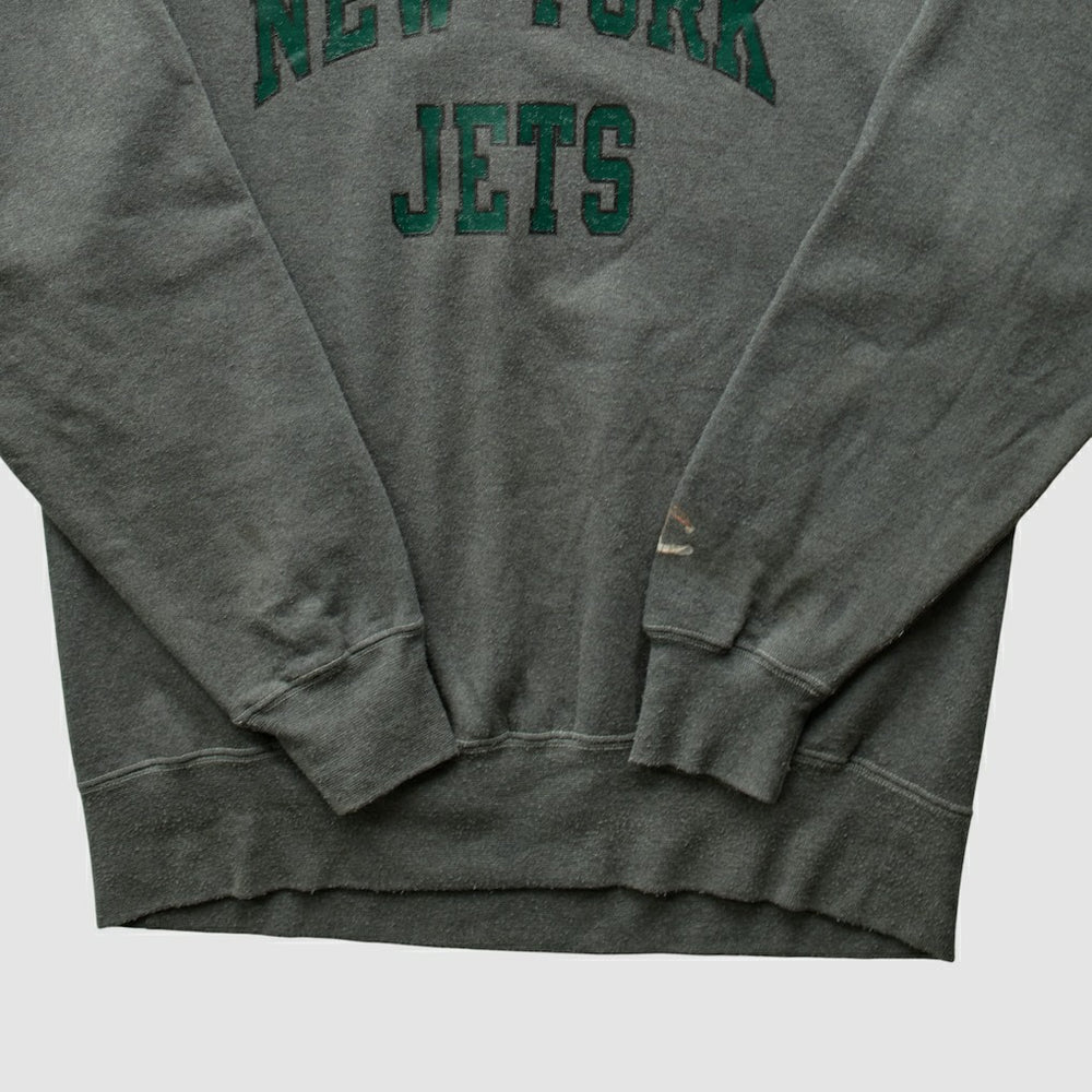 New York Jets Champion 2000s Pullover Sweatshirt Charcoal Vintage | Fanatics