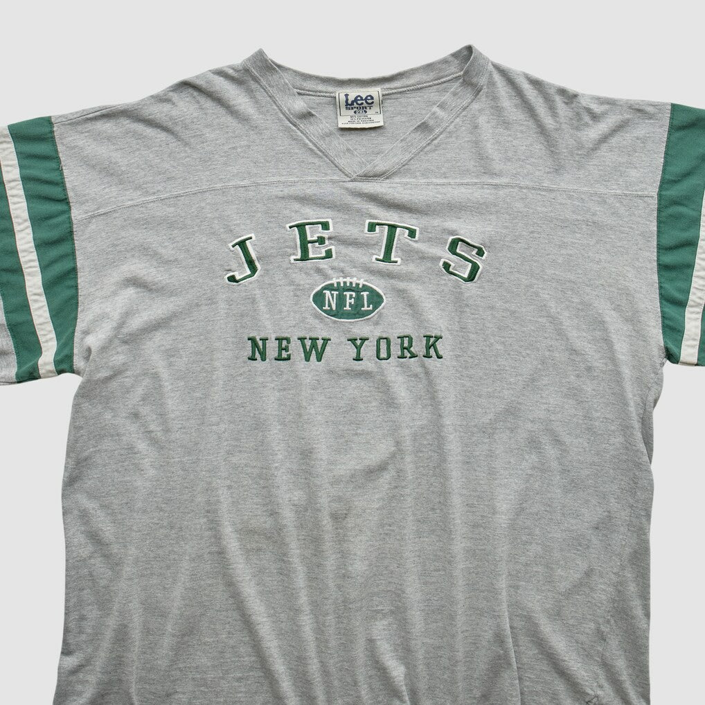 New York Jets Lee Sport 90s T-shirt Gray Vintage | Fanatics