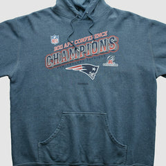New England Patriots Reebok 2011 Hooded Pullover Sweatshirt Blue Vintage | Fanatics