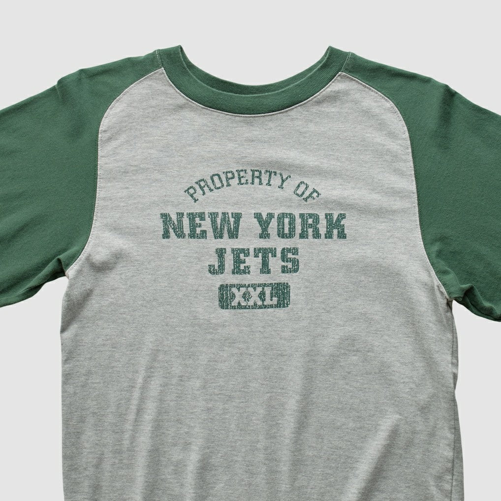 New York Jets Grid Iron 2000s Long Sleeve T-shirt Gray Vintage | Fanatics
