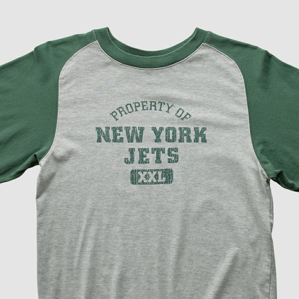 New York Jets Grid Iron 2000s Long Sleeve T-shirt Gray Vintage | Fanatics
