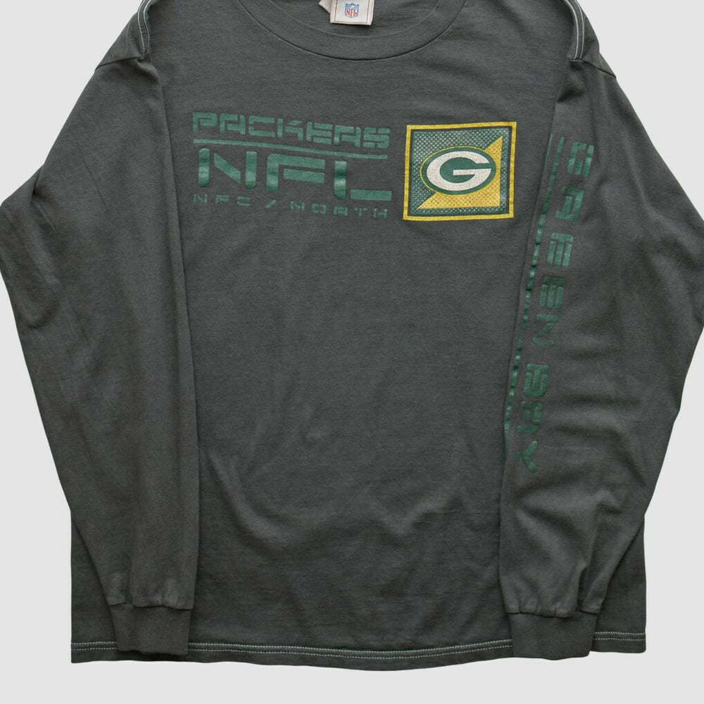 Green Bay Packers NFL 2000s Long Sleeve T-shirt Charcoal Vintage | Fanatics