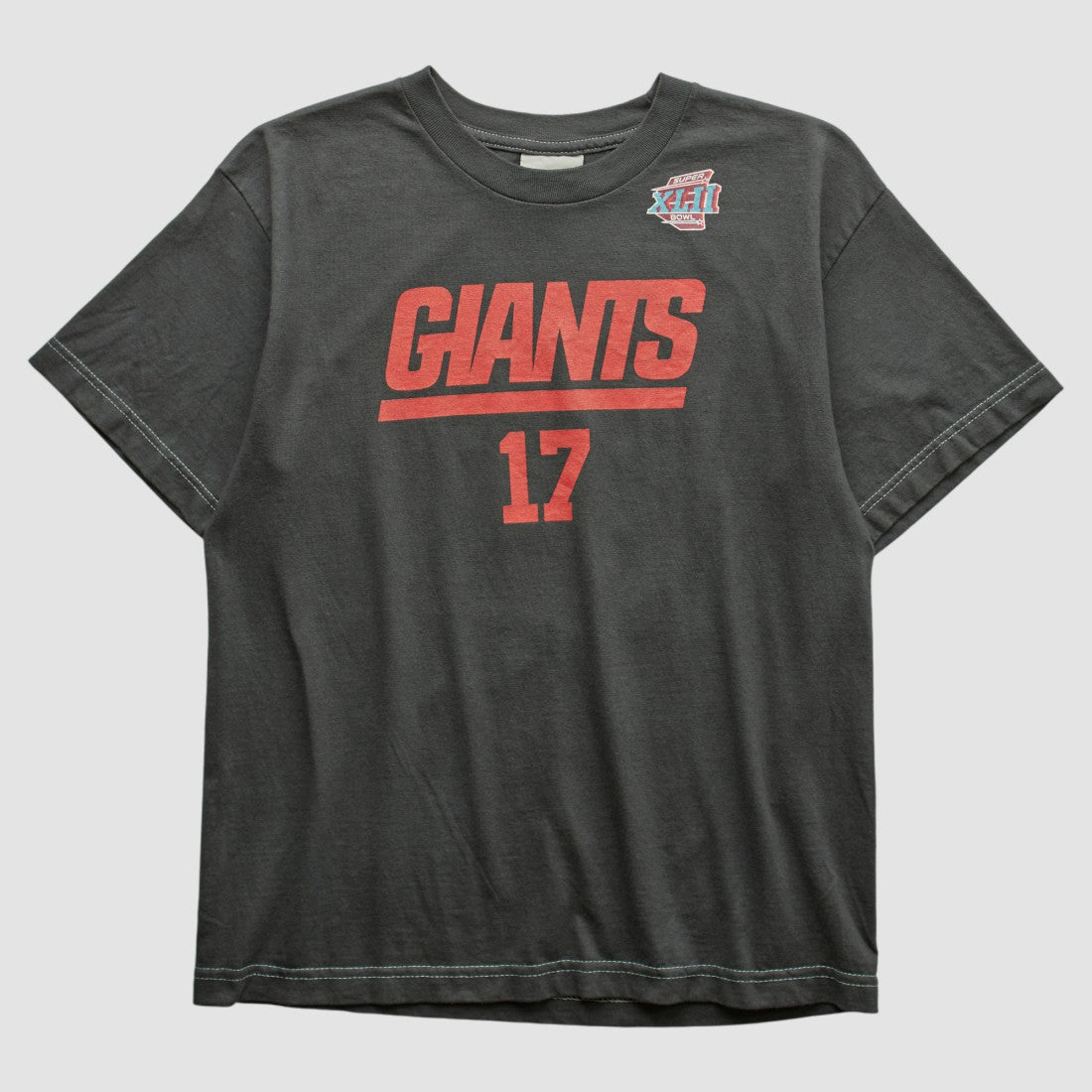 New York Giants 2008 T-shirt Charcoal Vintage | Fanatics
