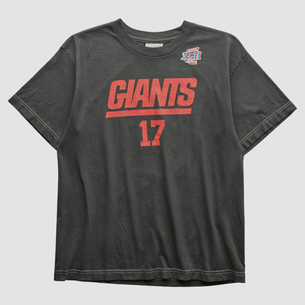 New York Giants 2008 T-shirt Charcoal Vintage | Fanatics