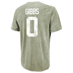 Jahmyr Gibbs Detroit Lions Majestic Threads Mineral Wash Name & Number T-Shirt Moss Green | NFL