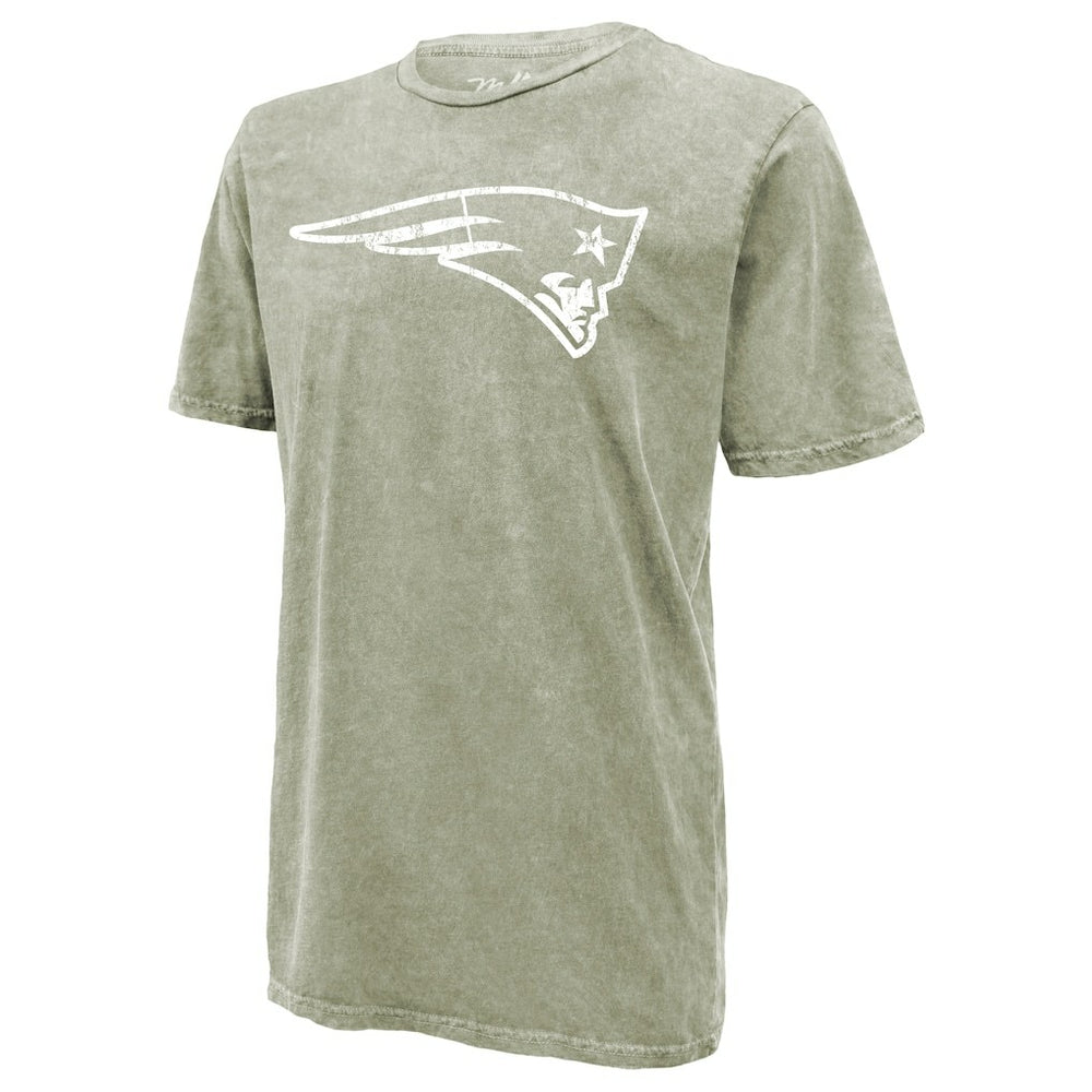 Drake Maye New England Patriots Majestic Threads Mineral Wash Name & Number T-Shirt Moss Green | NFL