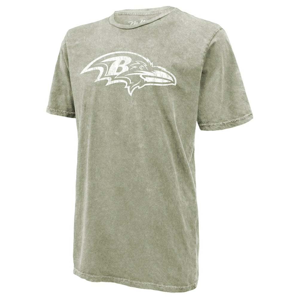 Lamar Jackson Baltimore Ravens Majestic Threads Mineral Wash Name & Number T-Shirt Moss Green | NFL