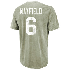 Baker Mayfield Tampa Bay Buccaneers Majestic Threads Mineral Wash Name & Number T-Shirt Moss Green | NFL