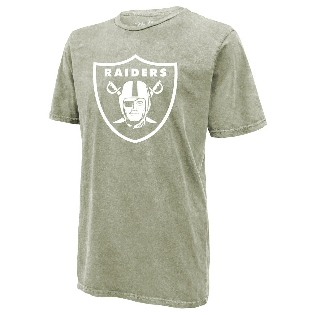 Brock Bowers Las Vegas Raiders Majestic Threads Mineral Wash Name & Number T-Shirt Moss Green | NFL