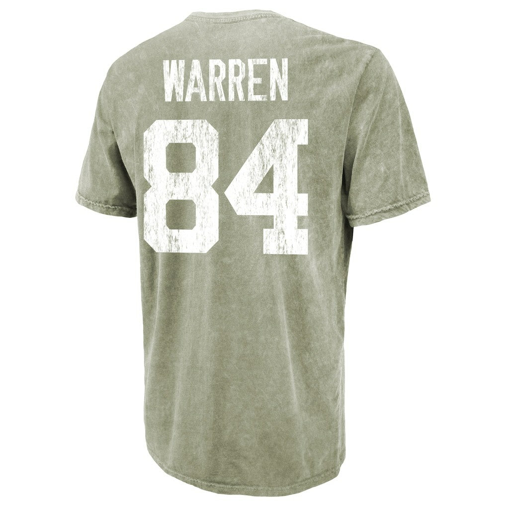 Tyler Warren Indianapolis Colts Majestic Threads Mineral Wash Name & Number T-Shirt Moss Green | NFL