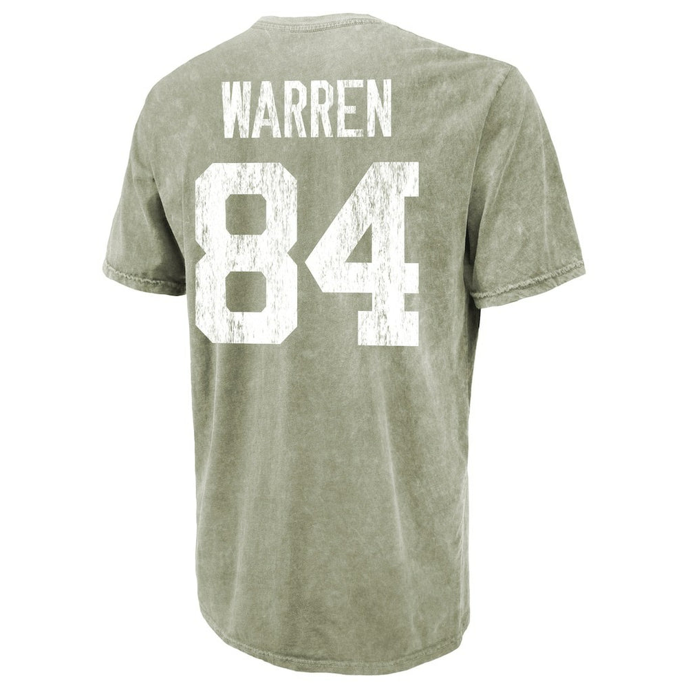 Tyler Warren Indianapolis Colts Majestic Threads Mineral Wash Name & Number T-Shirt Moss Green | NFL