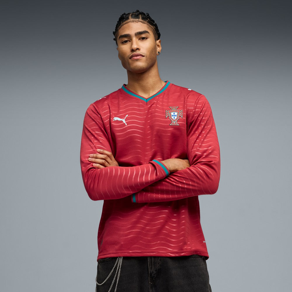 Portugal National Team 2026 Home Replica Long Sleeve Jersey Red | Puma Online