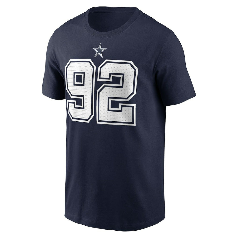 Quinnen Williams Dallas Cowboys Player Name & Number T-Shirt Navy | Nike for Sale