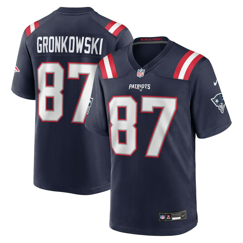 Rob Gronkowski New England Patriots Team Retired Player Game Jersey Navy | Nike for Sale