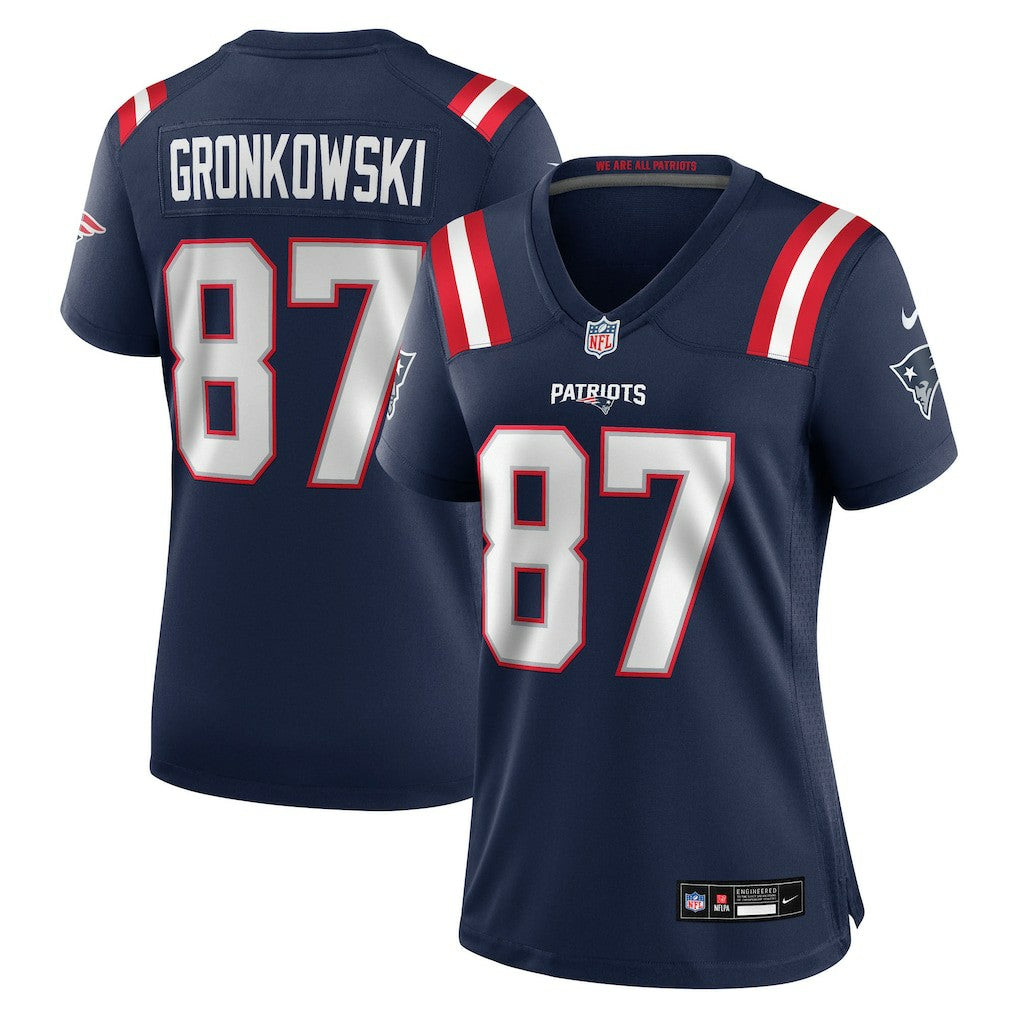 Rob Gronkowski New England Patriots Women's Team Retired Player Game Jersey Navy | Nike for Sale