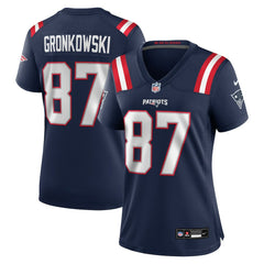 Rob Gronkowski New England Patriots Women's Team Retired Player Game Jersey Navy | Nike for Sale