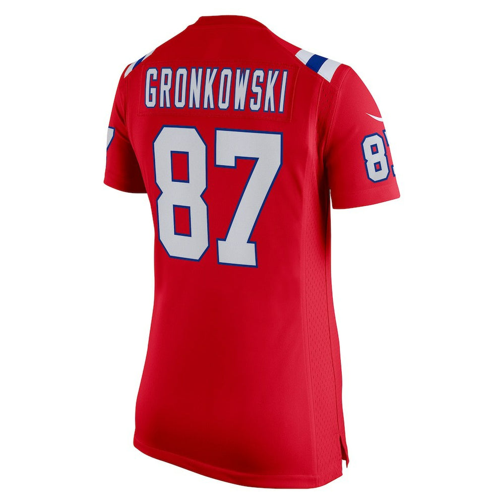 Rob Gronkowski New England Patriots Women's Alternate Retired Player Game Jersey Red | Nike for Sale