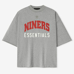 San Francisco 49ers Fear of God x NFL Unisex 3/4-Sleeve T-Shirt Heather Gray | NFL