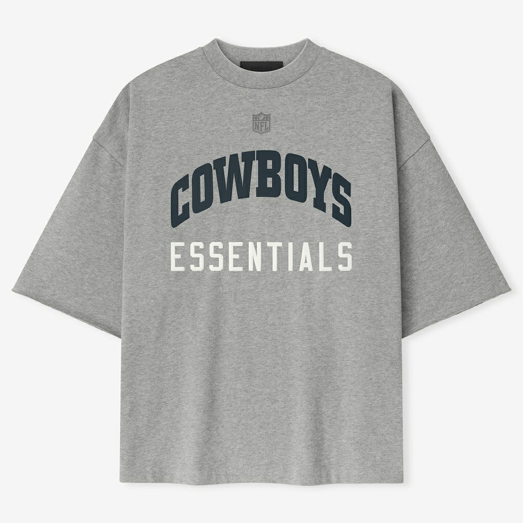 Dallas Cowboys Fear of God x NFL Unisex 3/4-Sleeve T-Shirt Heather Gray | NFL