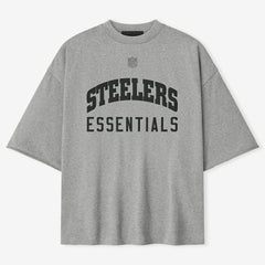 Pittsburgh Steelers Fear of God x NFL Unisex 3/4-Sleeve T-Shirt Heather Gray | NFL