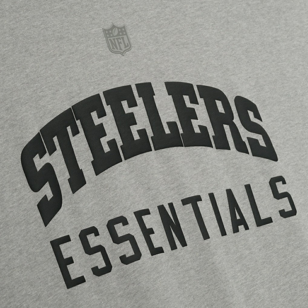 Pittsburgh Steelers Fear of God x NFL Unisex 3/4-Sleeve T-Shirt Heather Gray | NFL