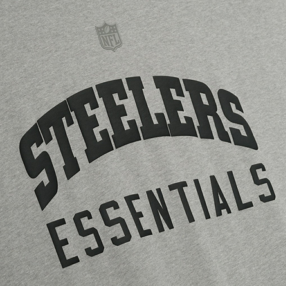 Pittsburgh Steelers Fear of God x NFL Unisex 3/4-Sleeve T-Shirt Heather Gray | NFL