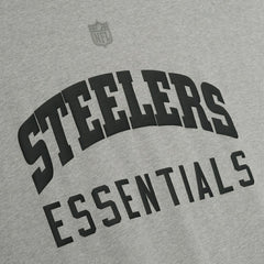 Pittsburgh Steelers Fear of God x NFL Unisex 3/4-Sleeve T-Shirt Heather Gray | NFL