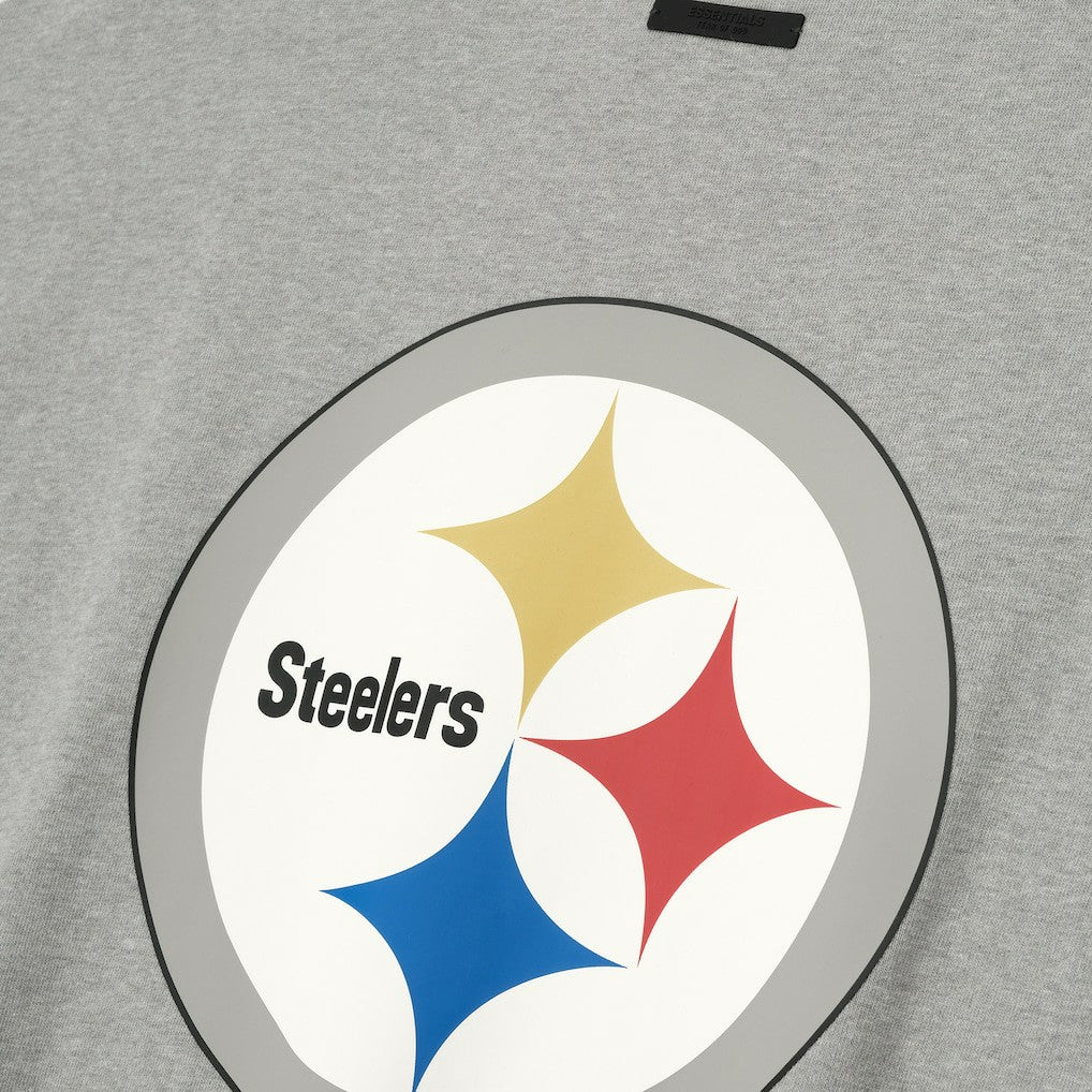 Pittsburgh Steelers Fear of God x NFL Unisex 3/4-Sleeve T-Shirt Heather Gray | NFL