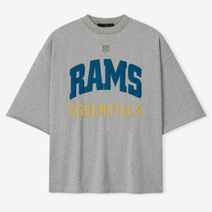 Los Angeles Rams Fear of God x NFL Unisex 3/4-Sleeve T-Shirt Heather Gray | NFL