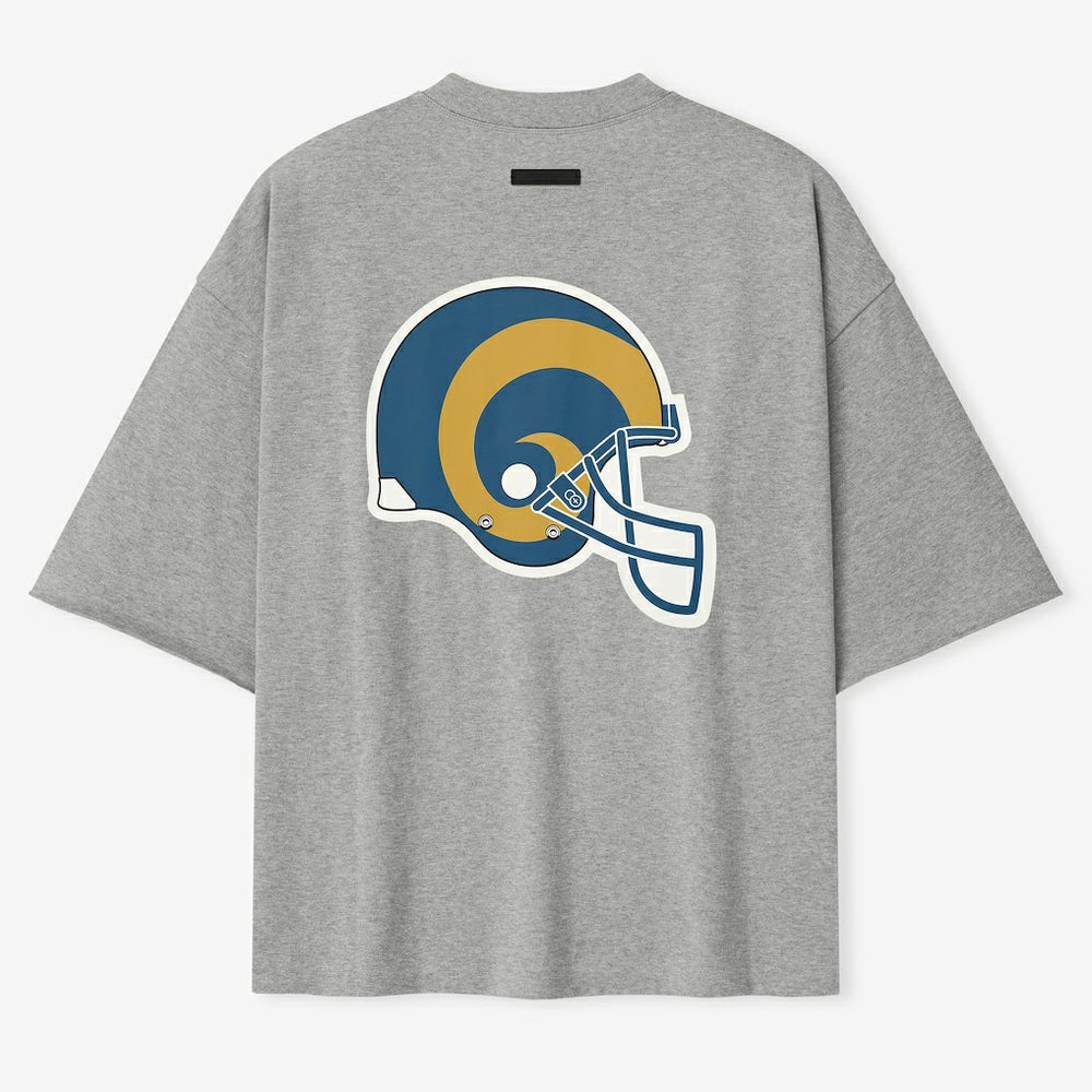 Los Angeles Rams Fear of God x NFL Unisex 3/4-Sleeve T-Shirt Heather Gray | NFL
