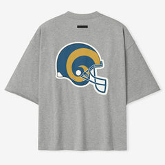 Los Angeles Rams Fear of God x NFL Unisex 3/4-Sleeve T-Shirt Heather Gray | NFL
