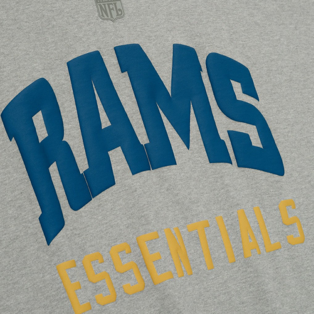 Los Angeles Rams Fear of God x NFL Unisex 3/4-Sleeve T-Shirt Heather Gray | NFL