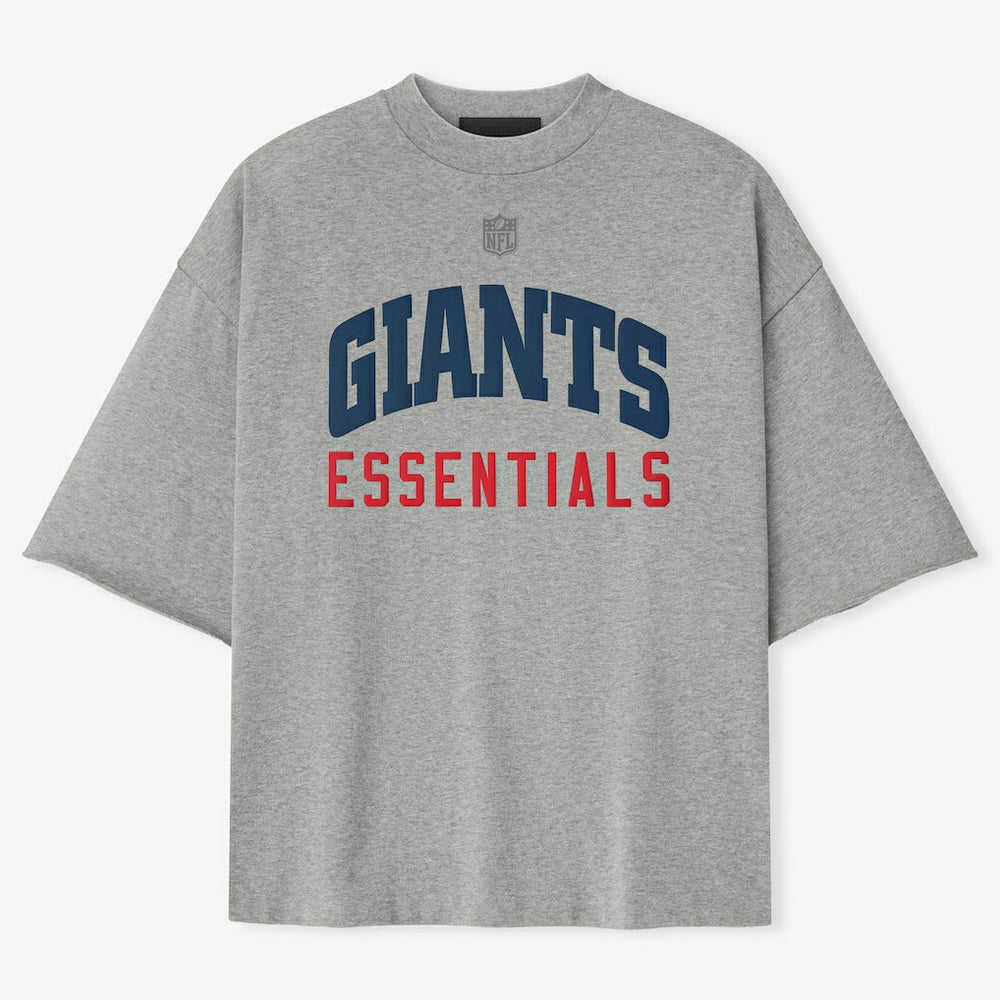 New York Giants Fear of God x NFL Unisex 3/4-Sleeve T-Shirt Heather Gray | NFL