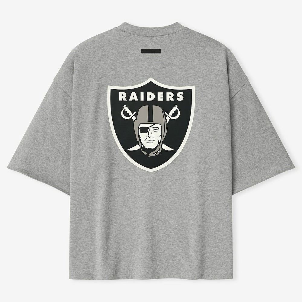 Las Vegas Raiders Fear of God x NFL Unisex 3/4-Sleeve T-Shirt Heather Gray | NFL
