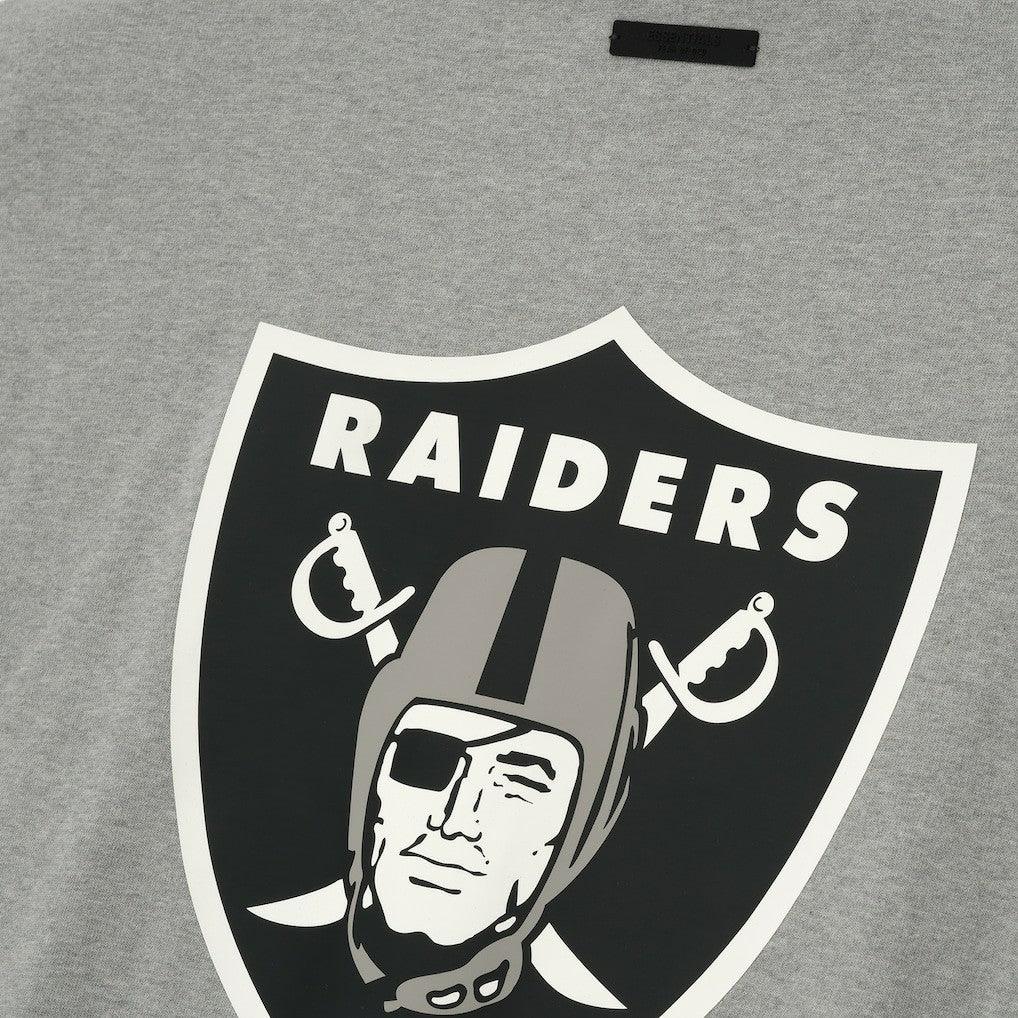 Las Vegas Raiders Fear of God x NFL Unisex 3/4-Sleeve T-Shirt Heather Gray | NFL
